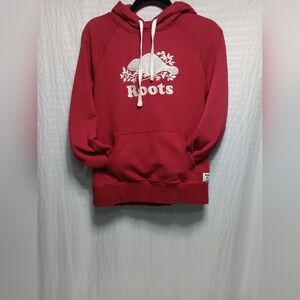 Roots ladies hoodie with Kangaroo pocket.  Ladies size s